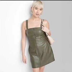 Viral Wild Fable Green Sheath Mini Dress Sleeveless